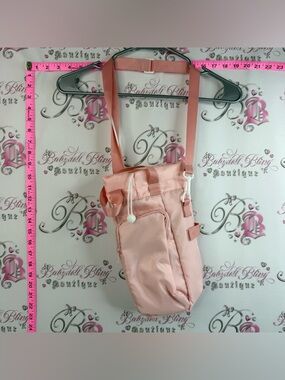 Bag water bottle cross body coral Compact Pink Crossbody Organizer Bag for Women